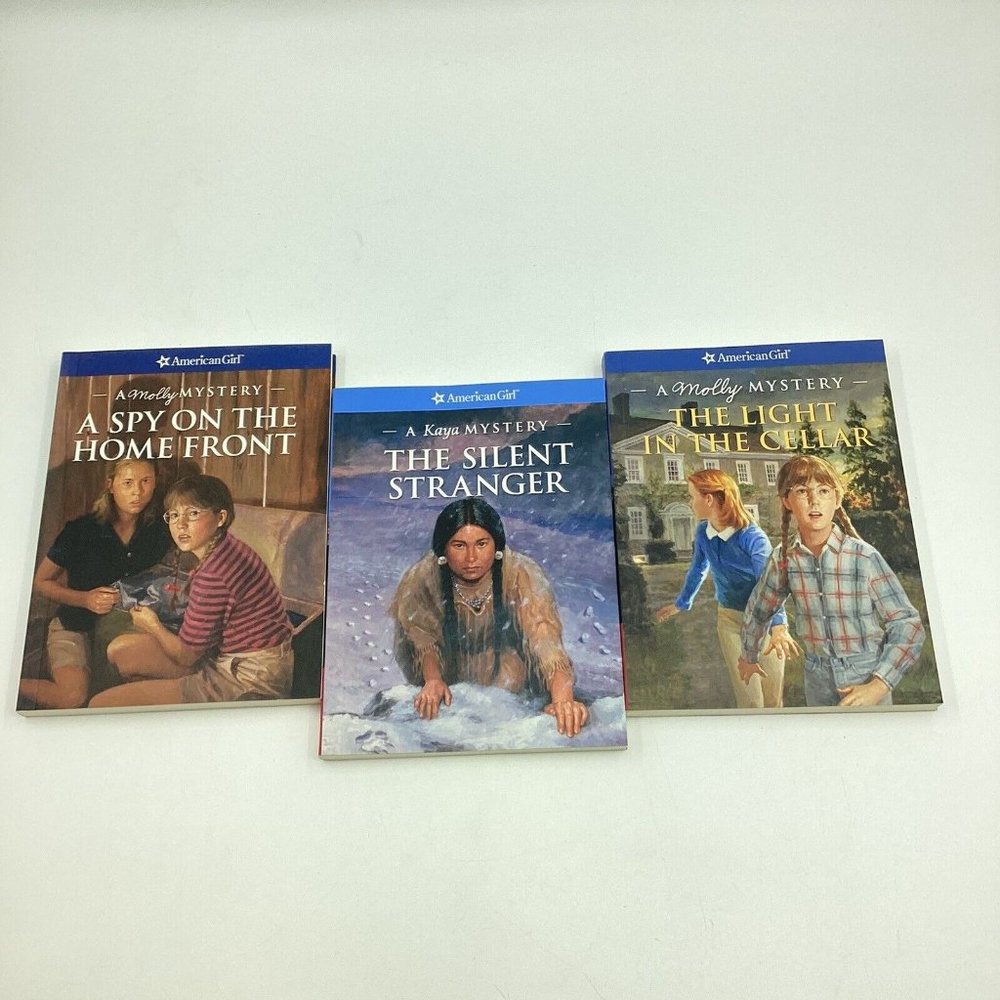 LOT of 3 AMERICAN GIRL Mystery Books -Kya-Molly - Book Set Bundle